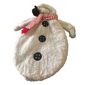 Frosty The Snowman Infant Halloween Costume Scarf and Top Hat White Plush 0-9MO